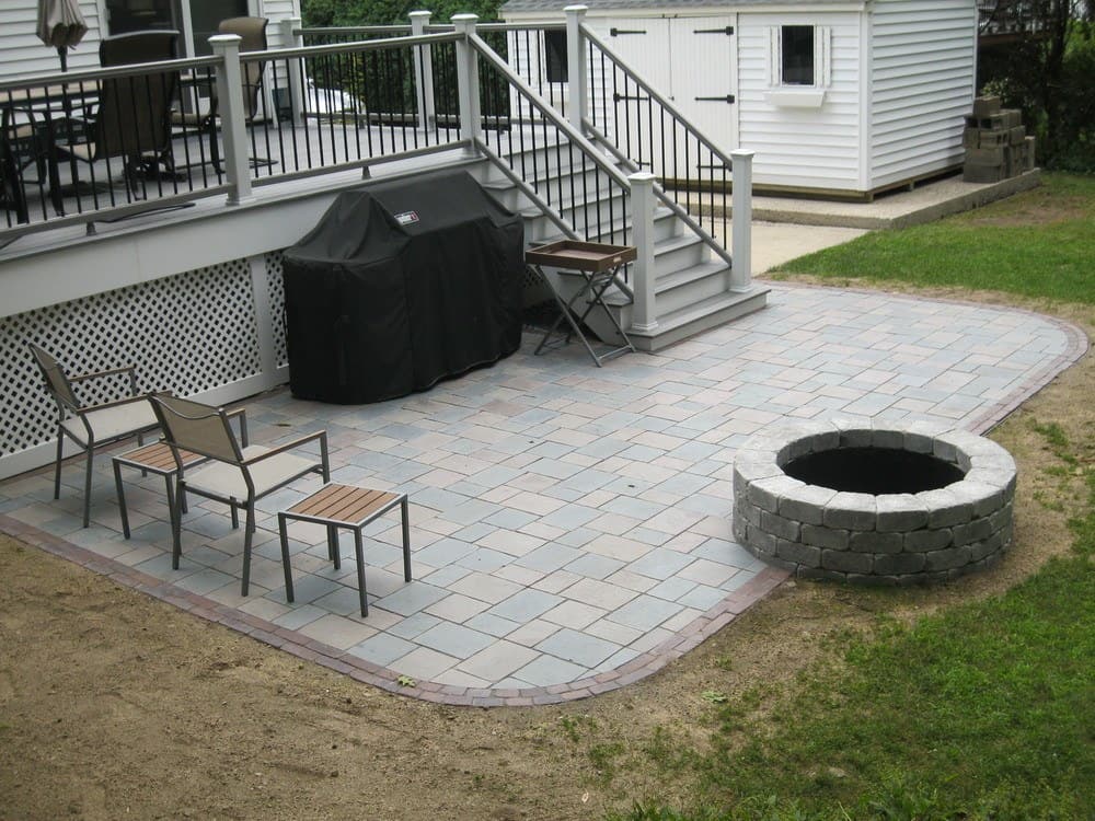 Outdoor Fire Pits Installed by Gerrior Corp. Woburn MA