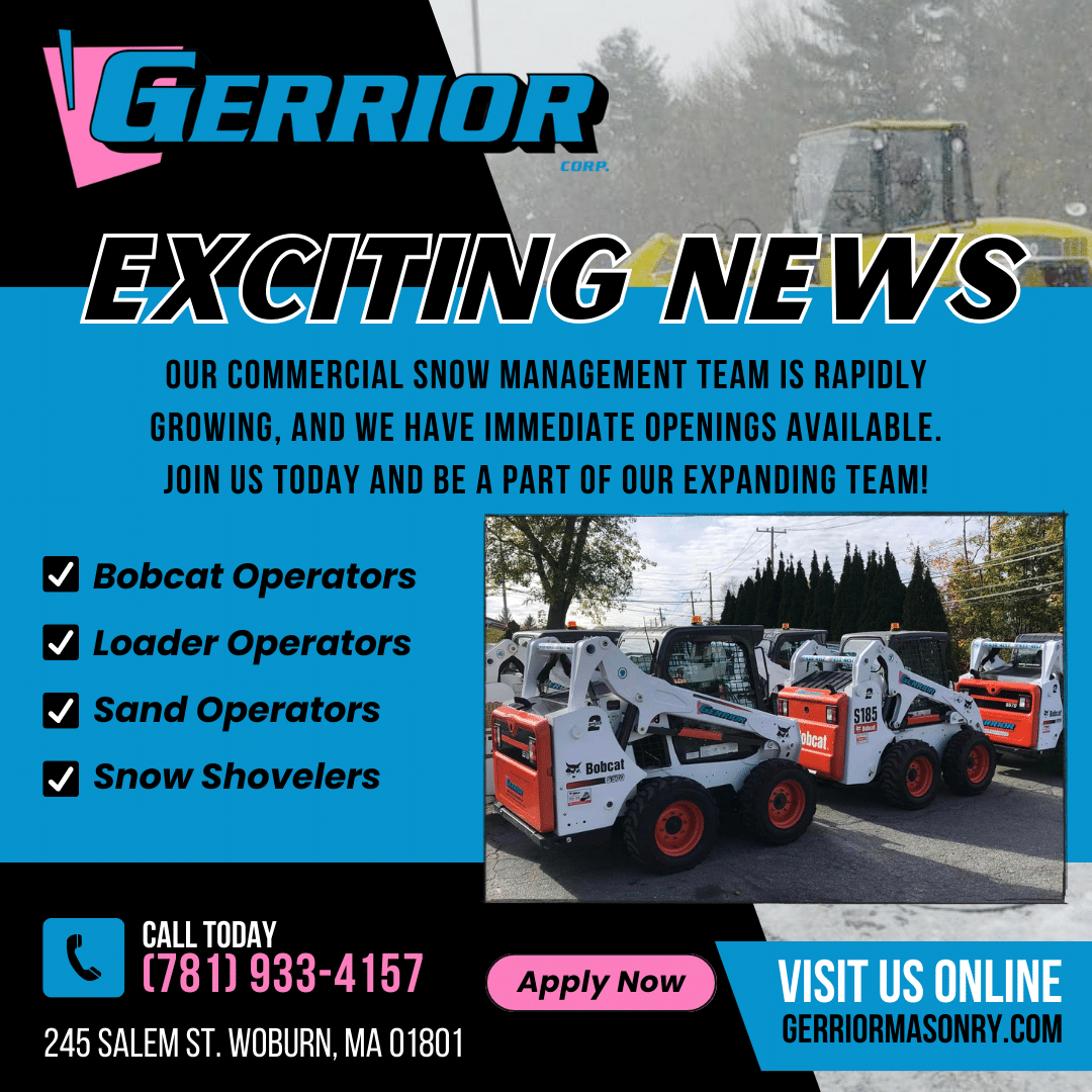 Join the Gerrio Corp Commercial Snow Team.